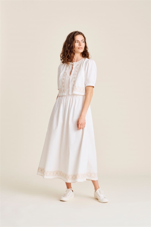 NUE NOTES CAGUA DRESS EGRET